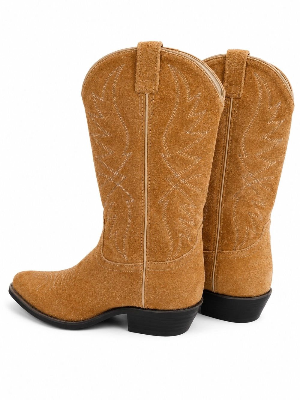 Unisex Western Cowboy Boots Leather Upper Made in India Men's 8 Women's 9 EE W - Picture 4 of 12